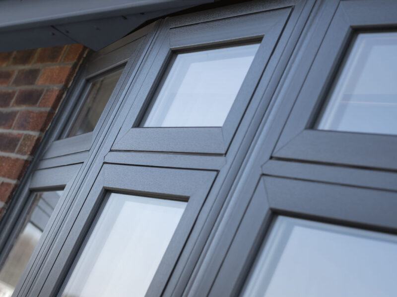 Grey uPVC Windows