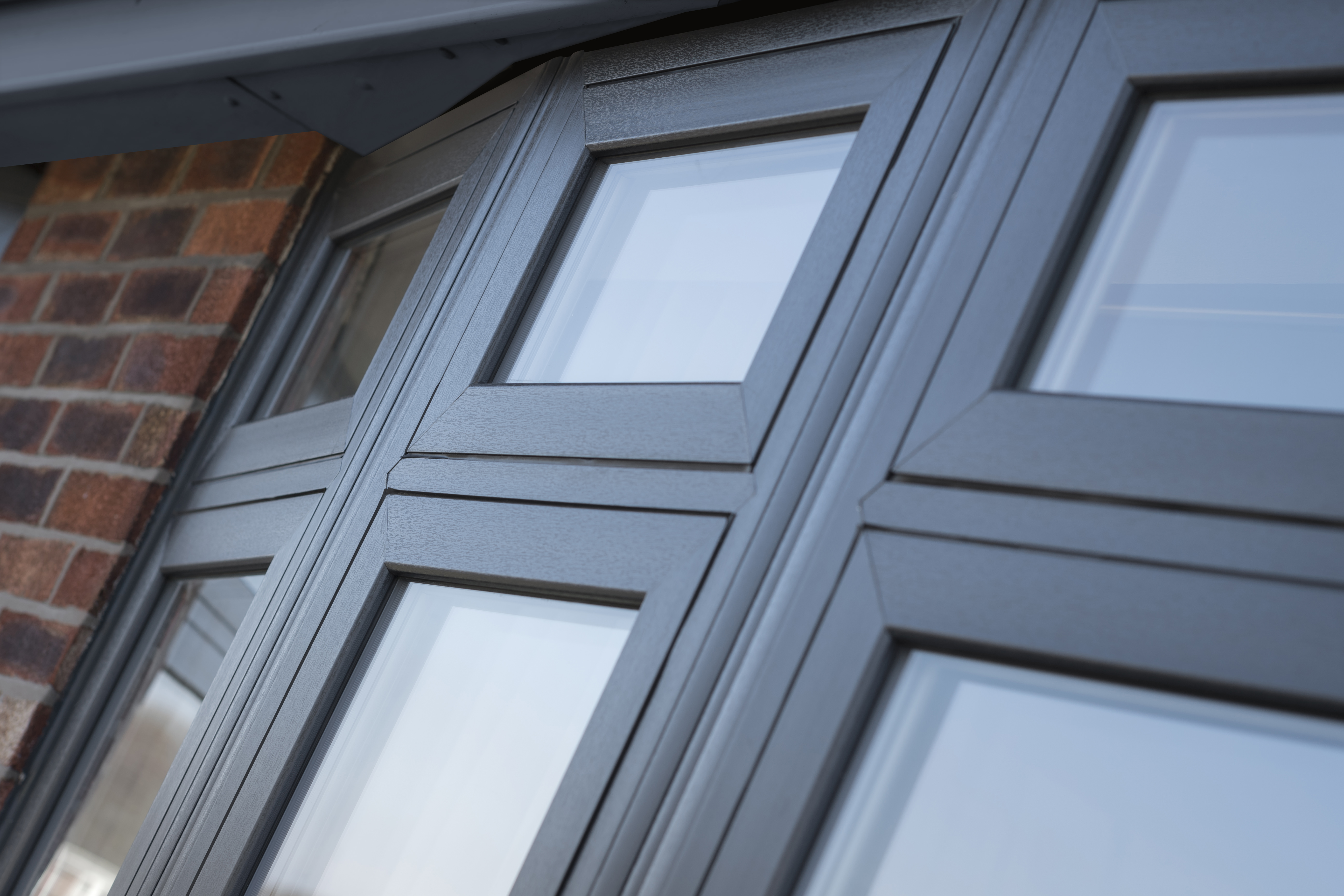 Anthracite Grey heritage flush windows