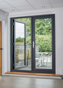 Interior flush doors double glazed