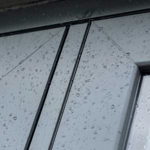 Anthracite Grey flush doors close up