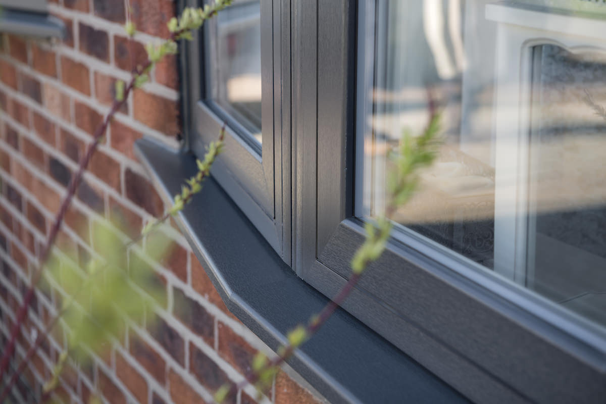 grey upvc windows