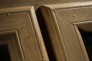 brown sculptured sash windows from Deceuninck