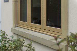 woodgrain foil flush sash windows