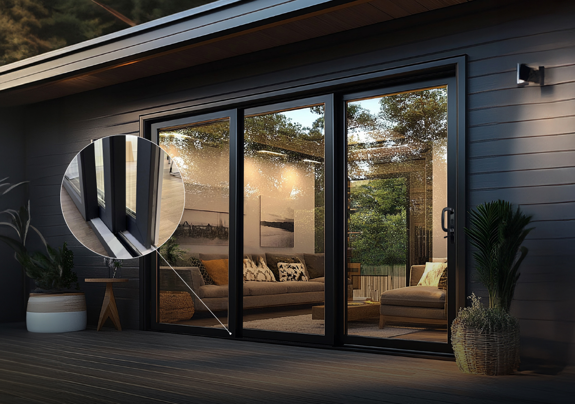 triple track sliding doors